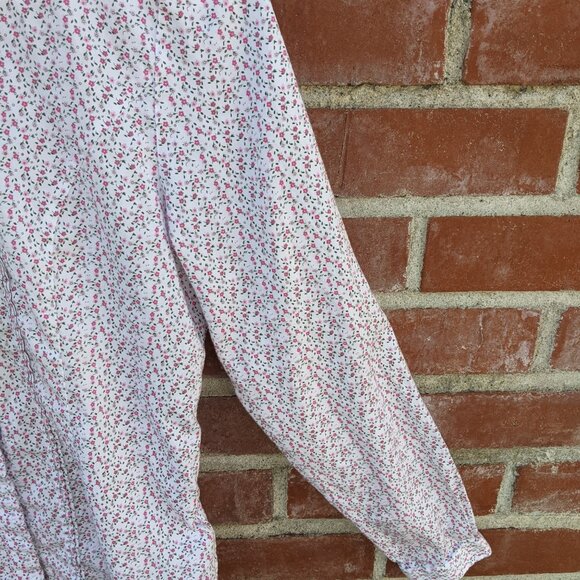 T.M Lewin Women's Feminine Romantic Button Up Top Tailored Floral Sz 10 - Picture 3 of 11